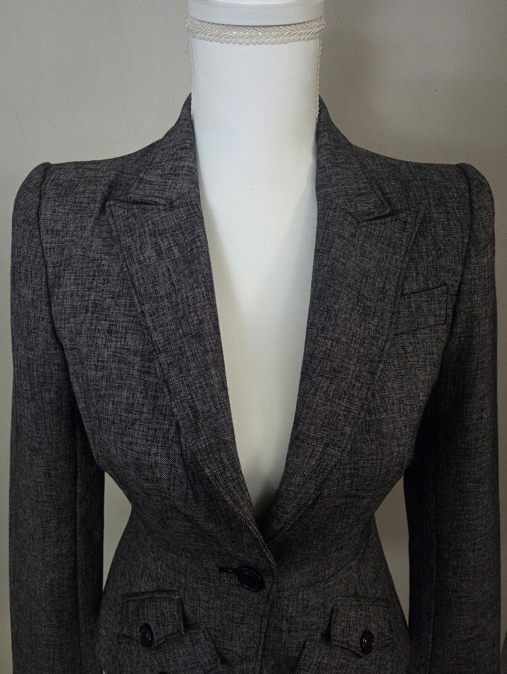 Karen Millen Structured Wool Blend Blazer Jacket - Picture 2 of 9